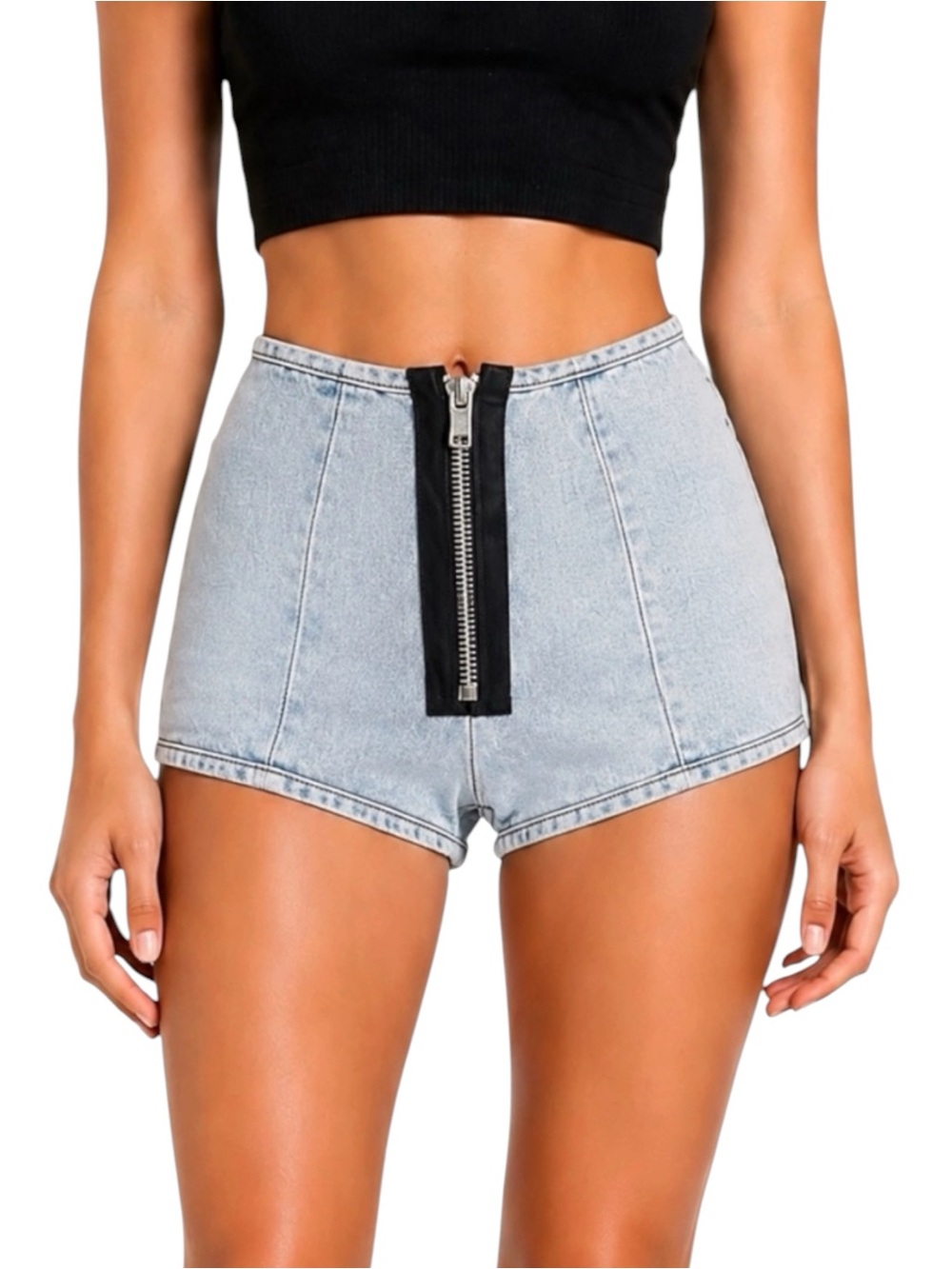 CARMAR Constance High Waist Jean Shorts US 23 XS